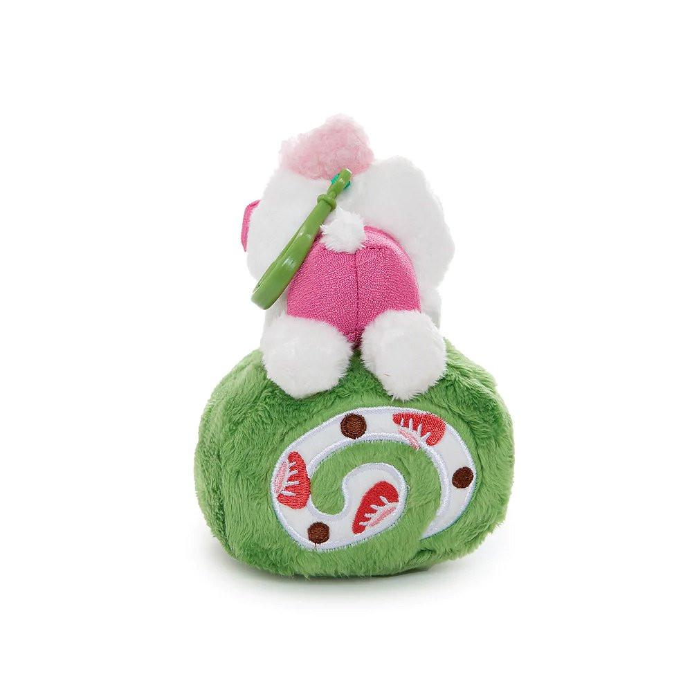 Sanrio Hello Kitty Matcha Swiss Roll cake Mascot Clip-On Plush