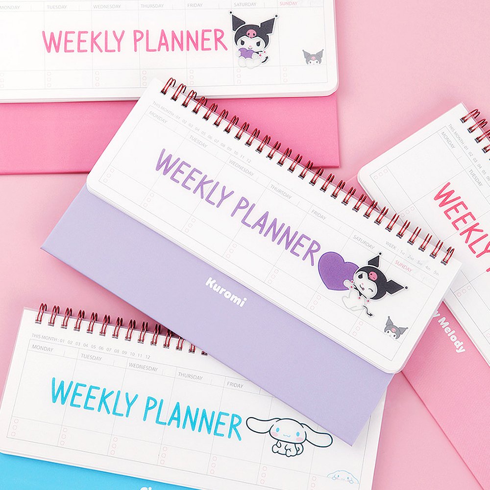 Sanrio Characters Standing Weekly Planner