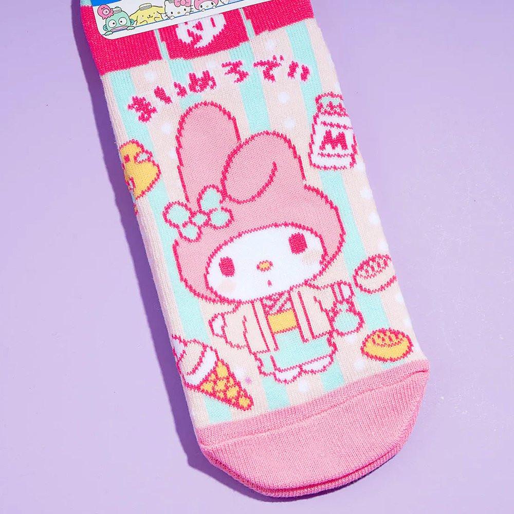 Sanrio My Melody Low-Cut Socks :Yukata
