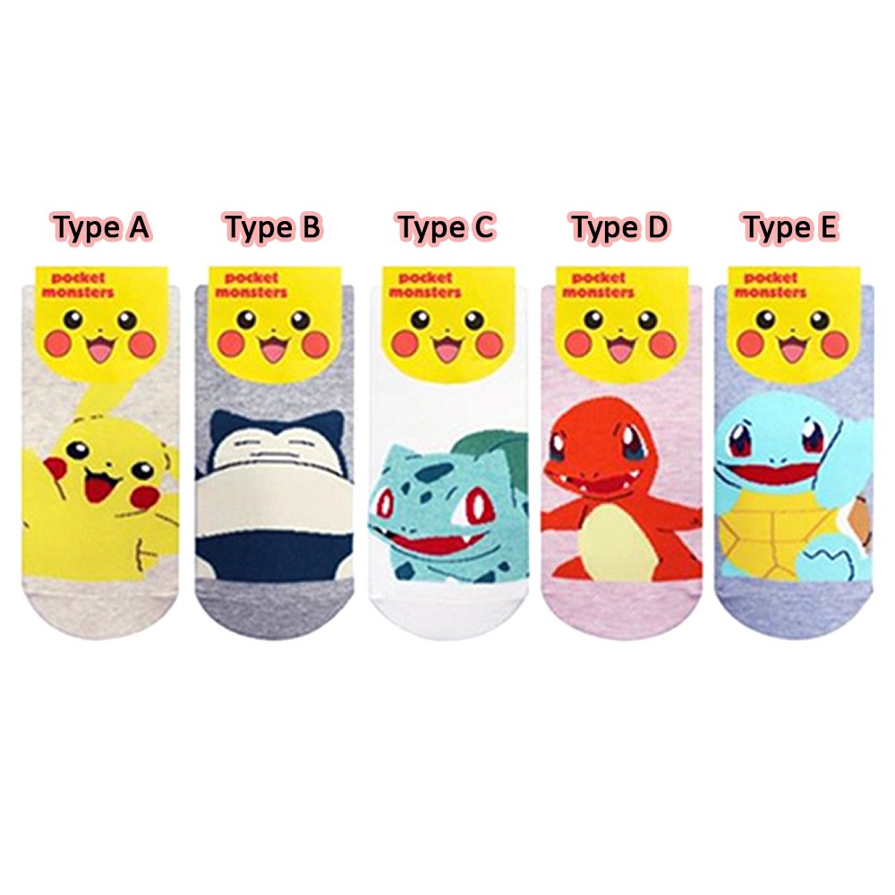 Pokemon Low Cut Socks : Happy