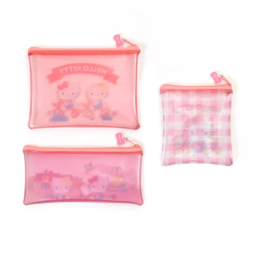 Sanrio Characters Clear Pouch 3pcs Set