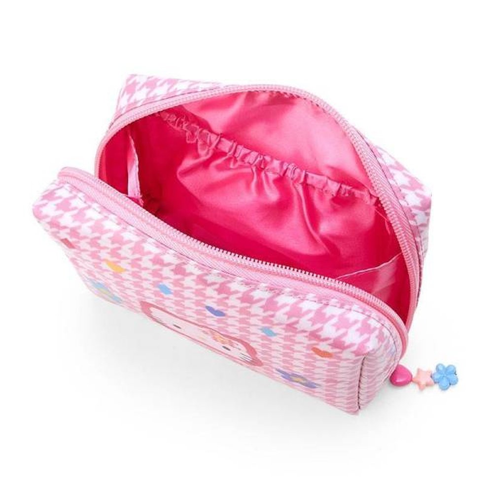 Hello Kitty Pouch :Floral Houndstooth