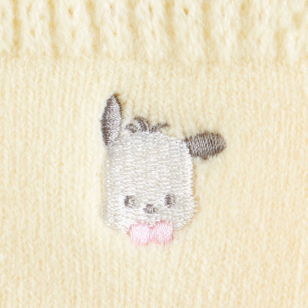 Sanrio Pochacco Crew Embroidered Face Socks