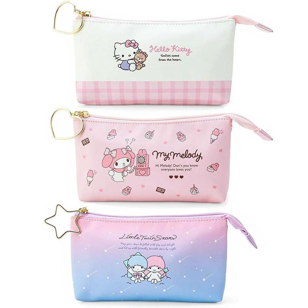 Sanrio Characters Double Pocket Pencil Pouch