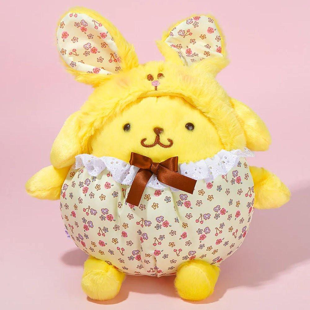 Pompompurin Flower Bunny 9" Bean Doll Plush
