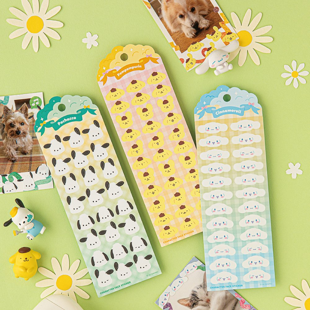 Sanrio Characters Face Sticker Sheet