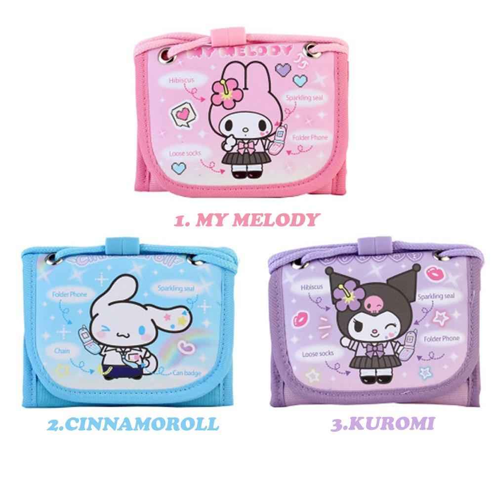 Sanrio Characters Velcro Necklace Wallet