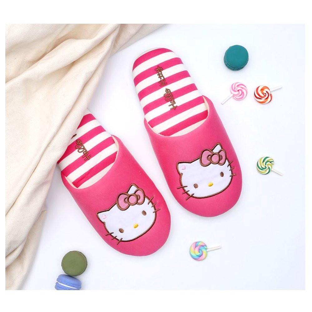 Sanrio Hello Kitty Closed Toe Room Slipper : Stripes