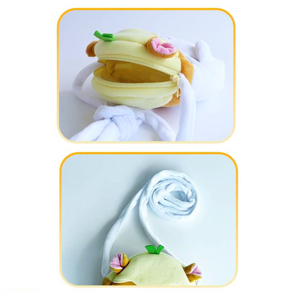 Sanrio plush pouch crossbody bag, Sanrio plush pouch shoulder bag, Sanrio stuffed animal pouch bag, Sanrio My Sweet Piano plush pouch, Sanrio Charmmy Kitty plush pouch, Sanrio Cogimyun plush pouch, Sanrio Usahana plush pouch, Sanrio Corocorokuririn plush pouch,