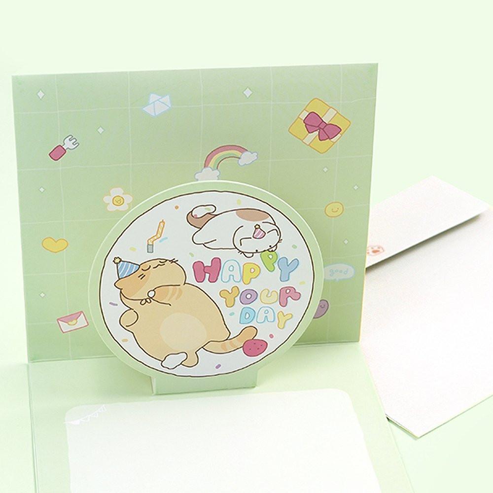 Meow Meow Cats Pop-Up Card