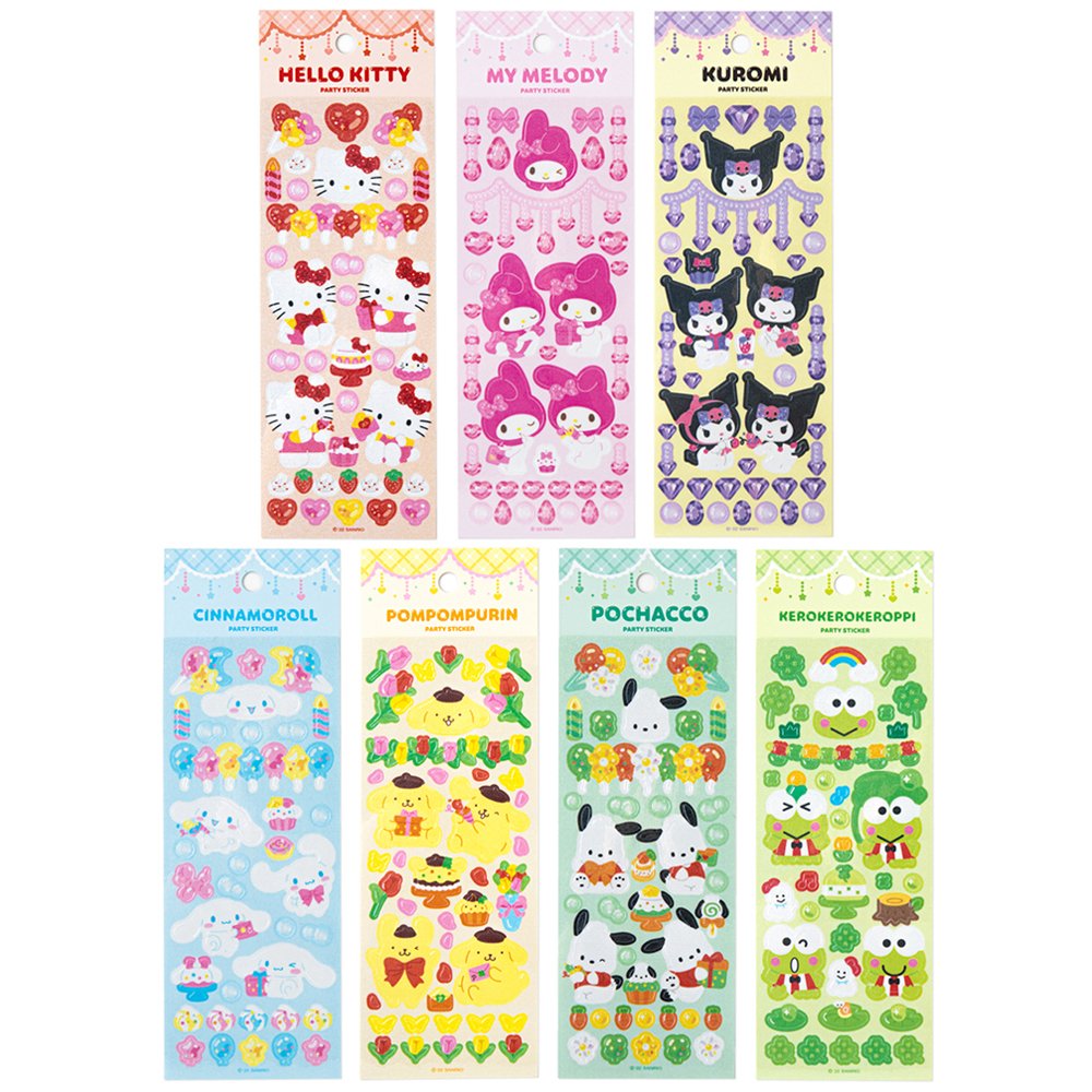 Sanrio Characters Party Sticker Sheet