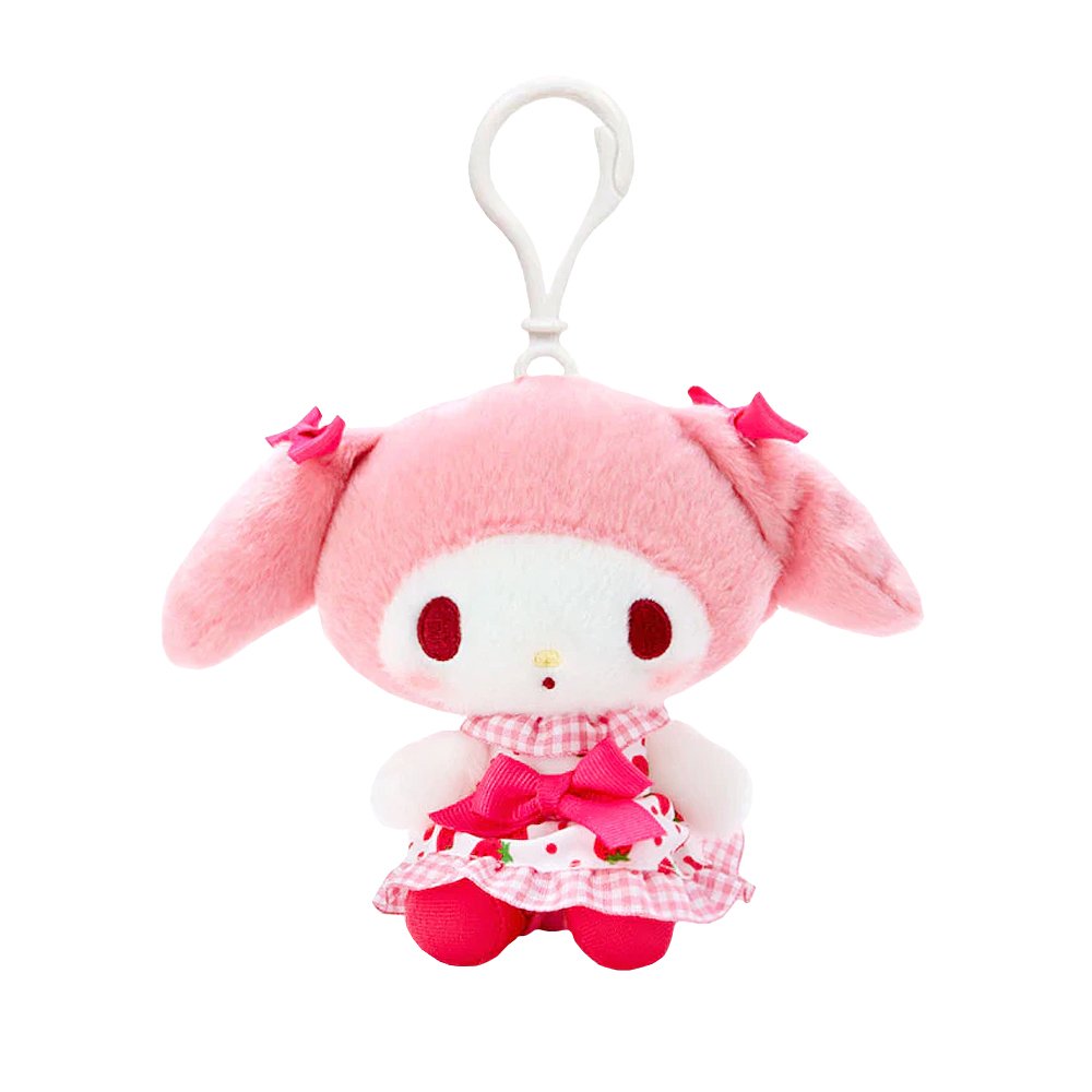 Sanrio Characters Clip-On Plush : Strawberry Dress