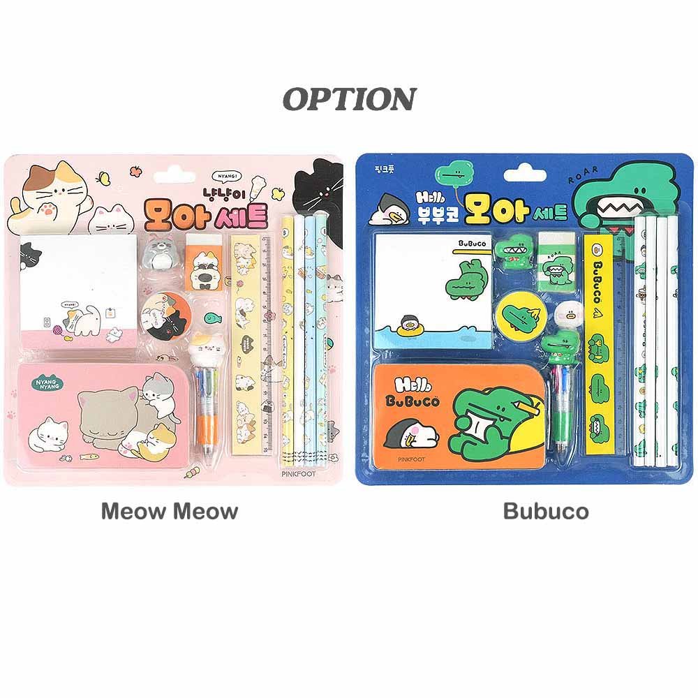 Meow Meow & Bubuco Stationery Gift Set