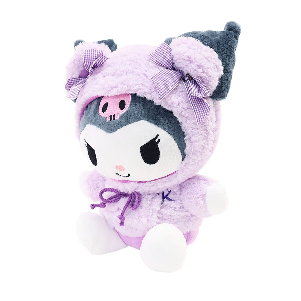 Sanrio Kuromi Fluffy Hoodie 10" Plush