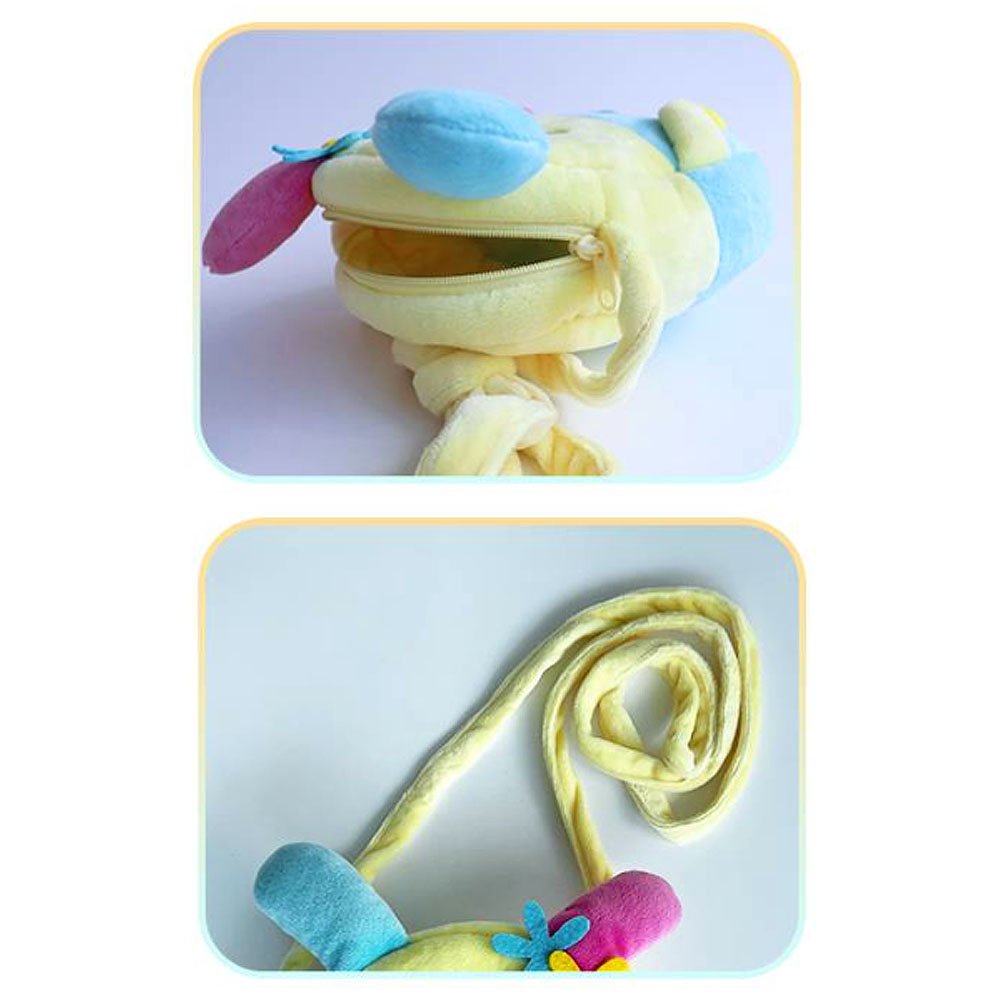 Sanrio plush pouch crossbody bag, Sanrio plush pouch shoulder bag, Sanrio stuffed animal pouch bag, Sanrio My Sweet Piano plush pouch, Sanrio Charmmy Kitty plush pouch, Sanrio Cogimyun plush pouch, Sanrio Usahana plush pouch, Sanrio Corocorokuririn plush pouch,