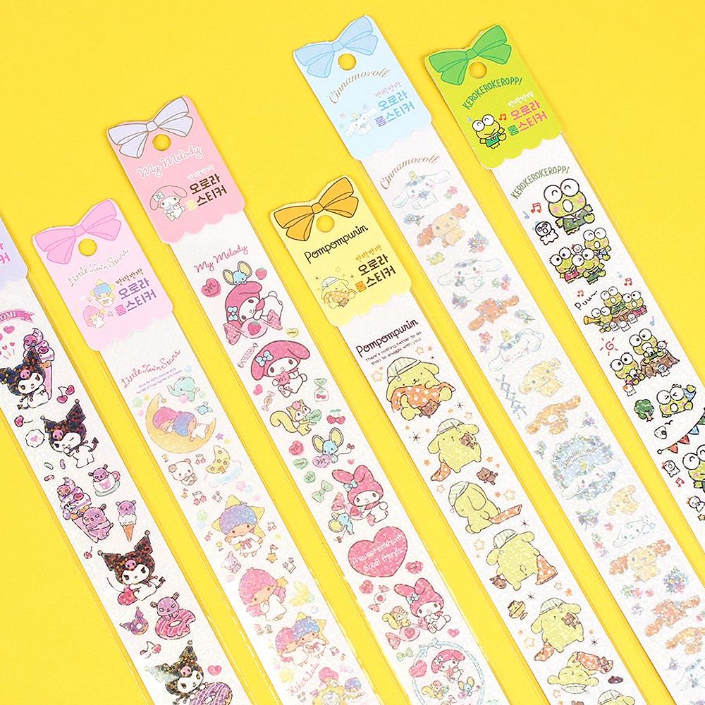 Sanrio Characters Long Deco Stickers Set : Aurora