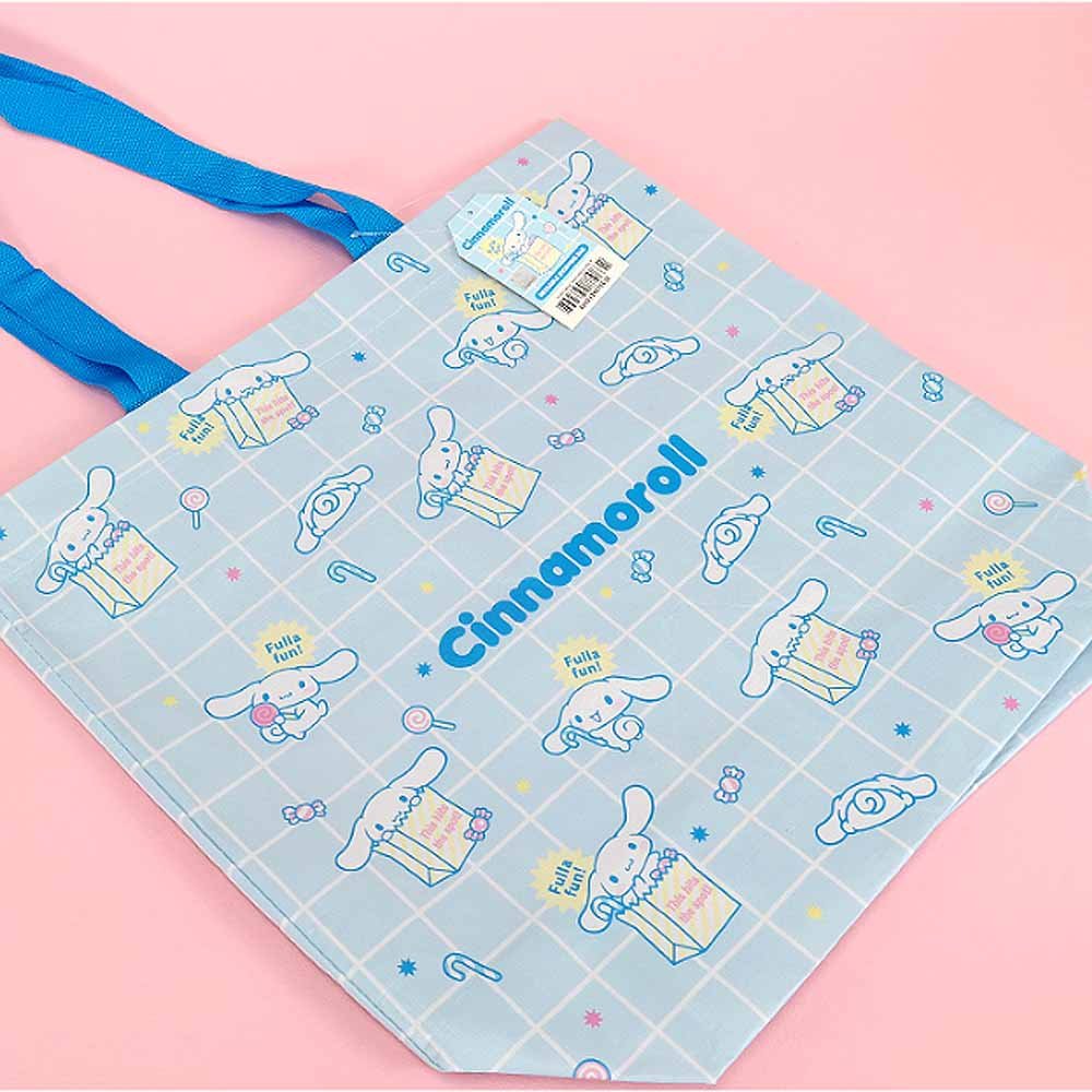 Sanrio Cinnamoroll 18" Large Reusable Tarpaulin Bag