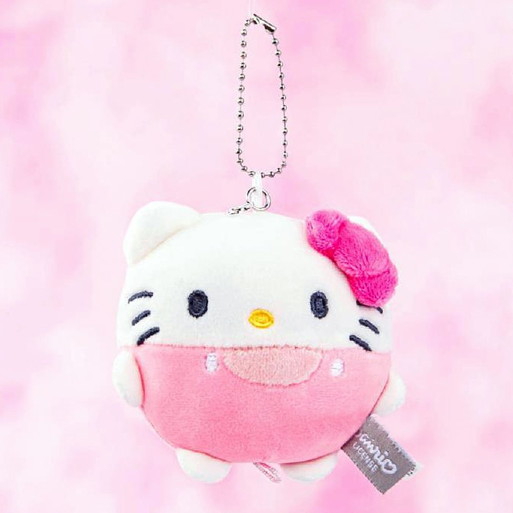 Sanrio Characters 4" Round Mochi Plush Keychain