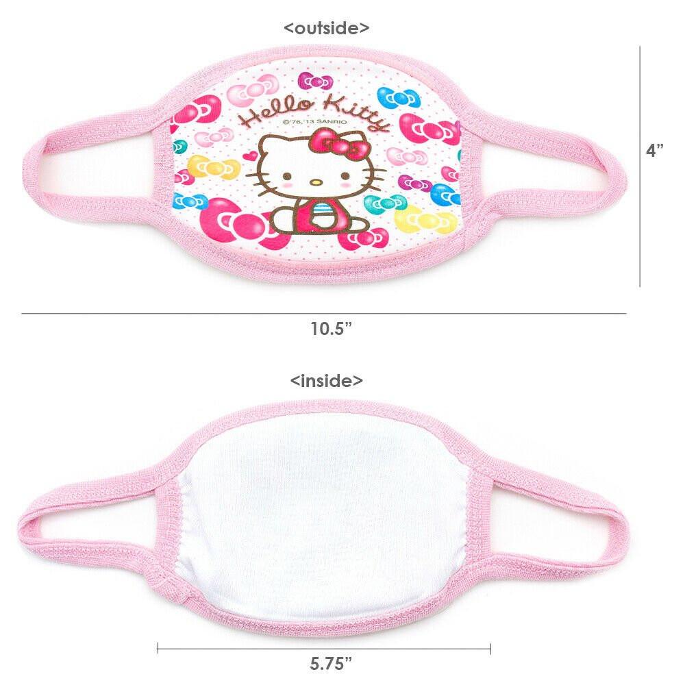 Hello Kitty Kids Cotton Mask : Colorful Ribbon Kitty