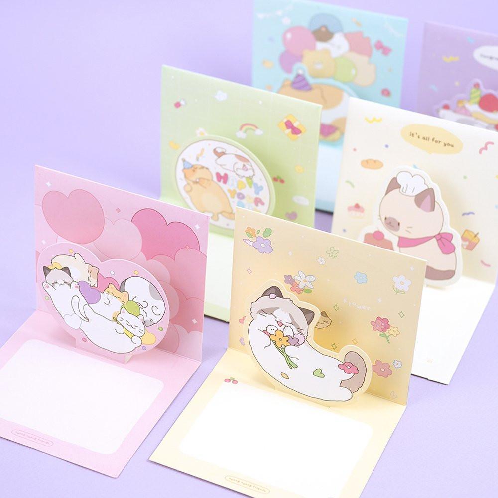 Meow Meow Cats Pop-Up Card