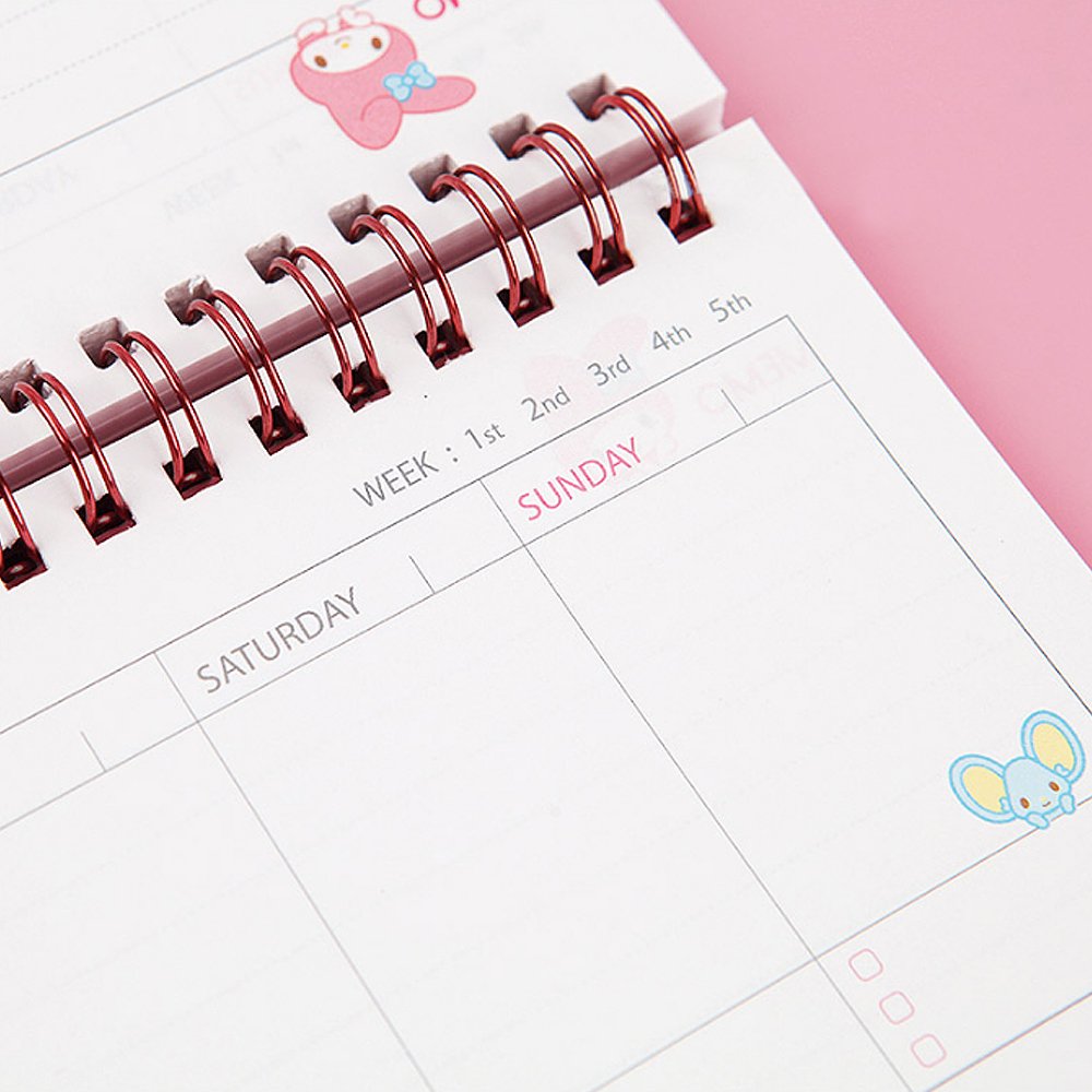 Sanrio Characters Standing Weekly Planner