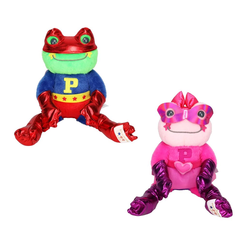 Pickles The Super Hero Frog Bean Doll 11"Plush