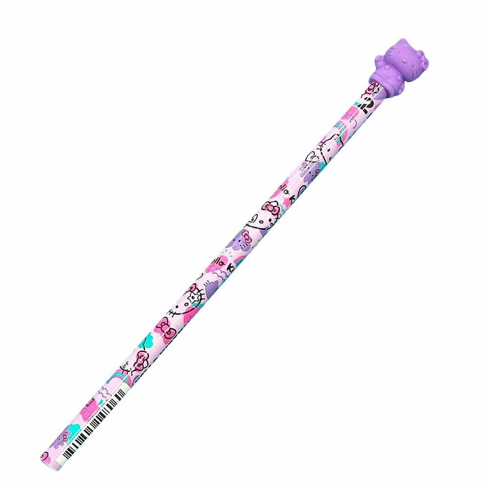 Hello Kitty Colorful Graffiti Pencil With figure Eraser