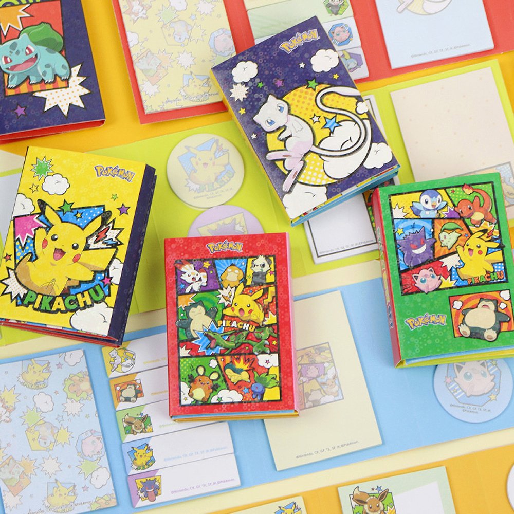 Pokemon 6-Side Assorted Sticky Memo