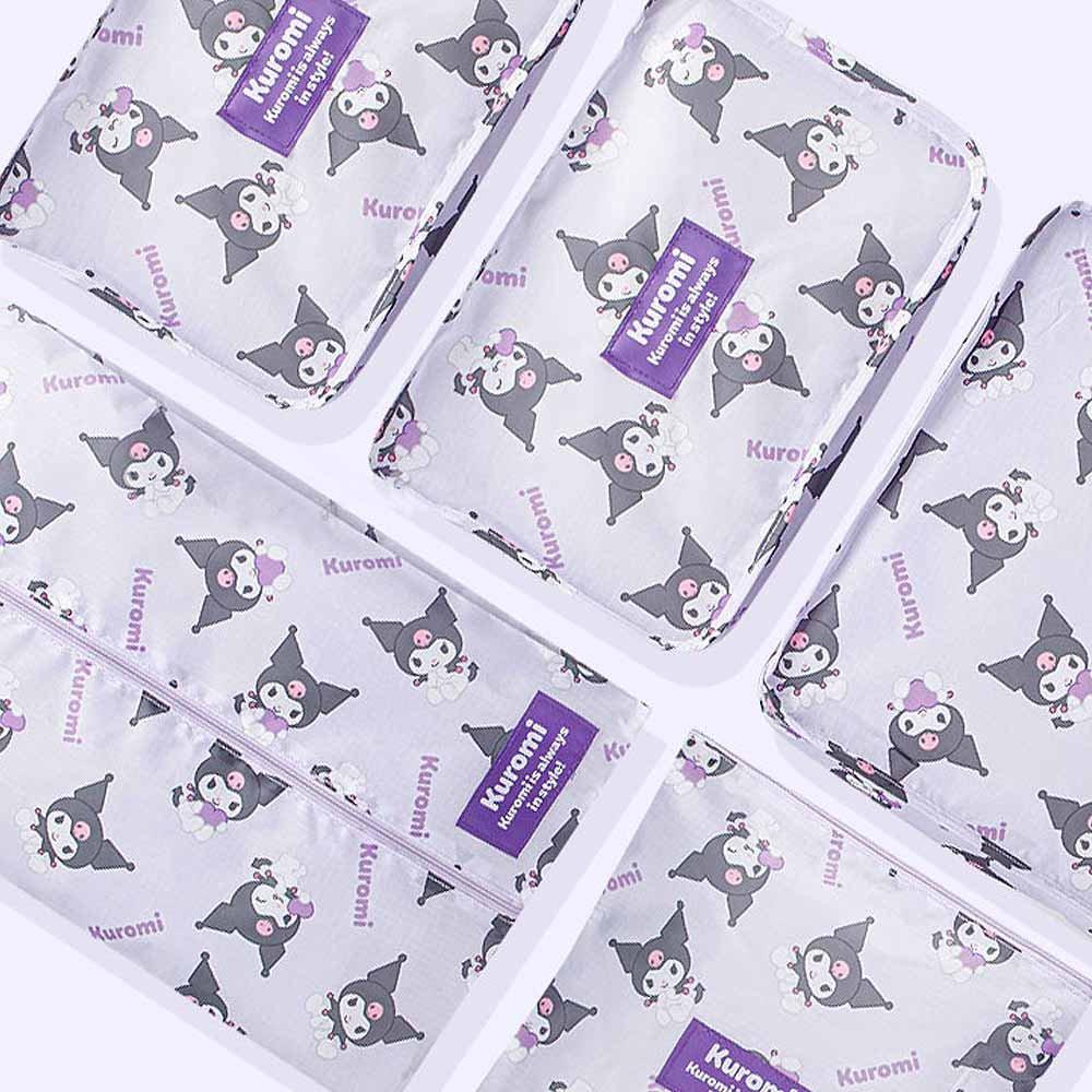 Sanrio Kuromi Travel Pouch 5pcs Set