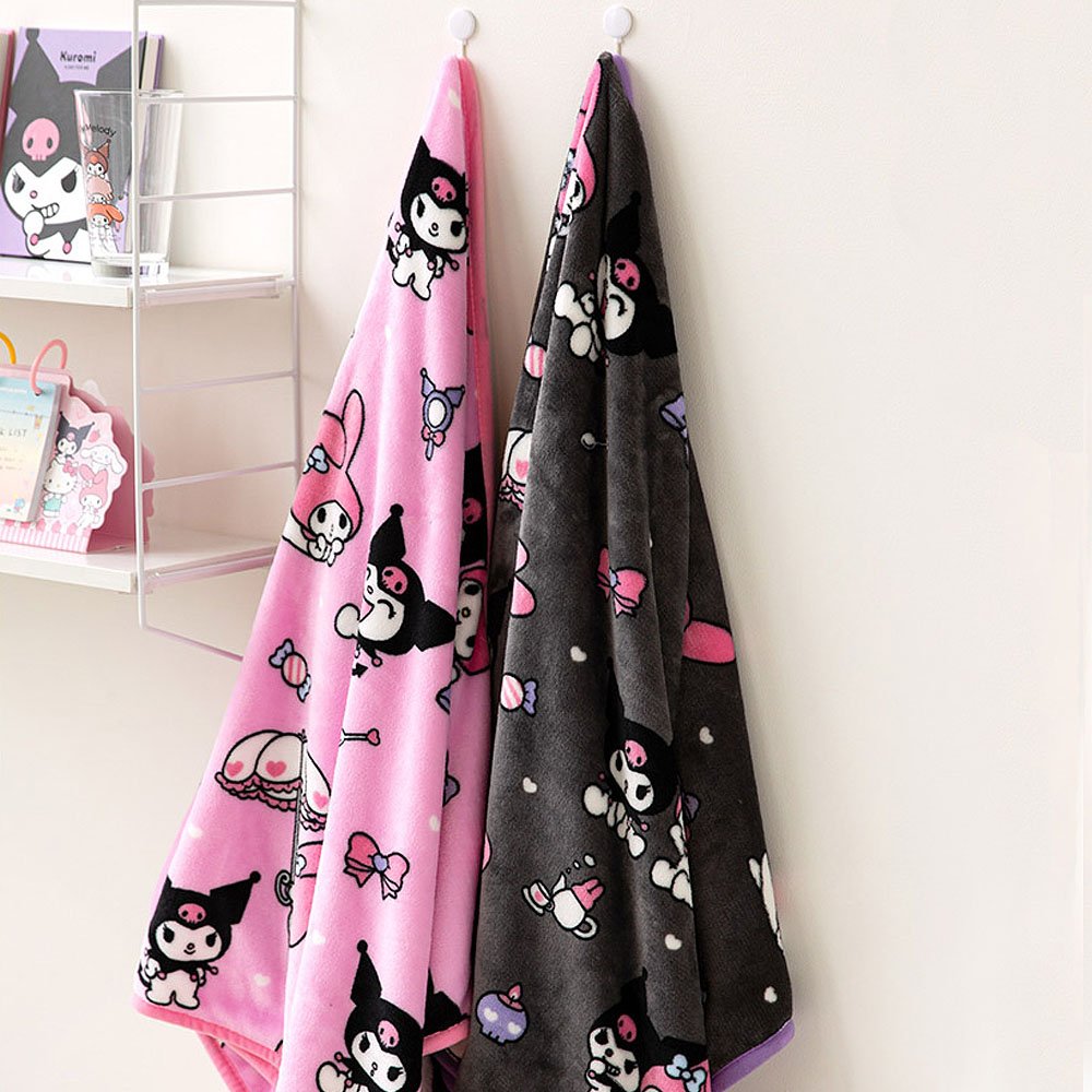 Sanrio Characters Snap Button Warm Throw Blanket