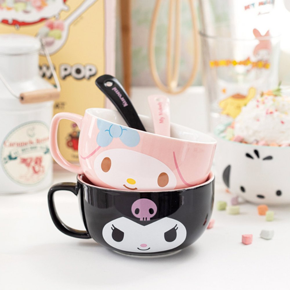 Sanrio Characters Cereal Bowl & Spoon Set
