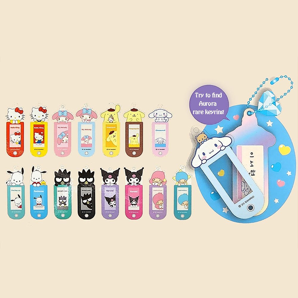 Sanrio Character Name Tag Keychain Blind Box