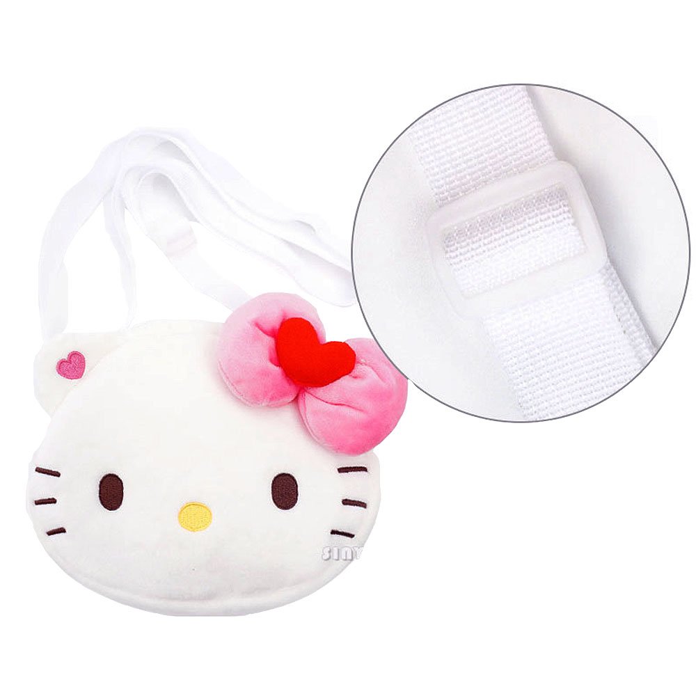 Sanrio Hello Kitty plush pouch crossbody bag, Sanrio Hello Kitty plush pouch shoulder bag, Hello Kitty stuffed animal pouch bag, Hello Kitty pouch across bag, Hello Kitty plushies, Hello Kitty plush accessories , Hello Kitty bag , coin pouch wallet purse