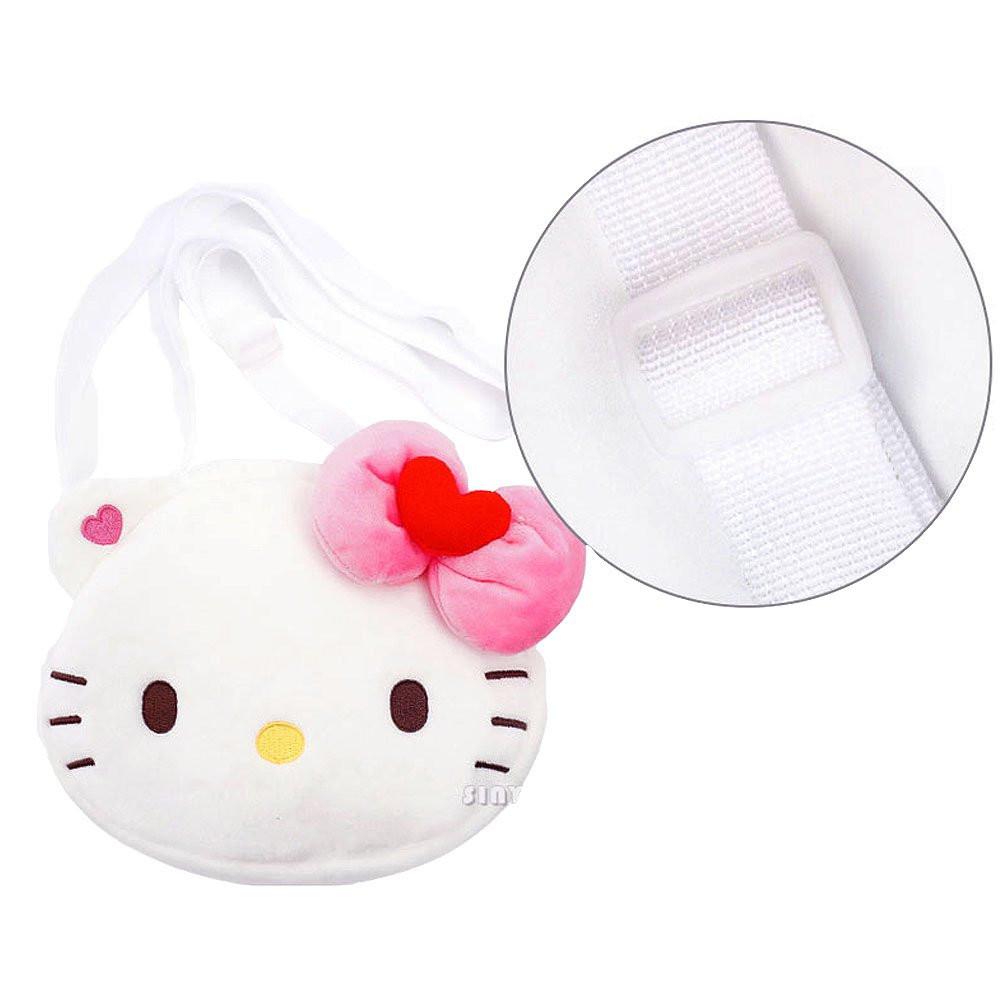 Sanrio Hello Kitty plush pouch crossbody bag, Sanrio Hello Kitty plush pouch shoulder bag, Hello Kitty stuffed animal pouch bag, Hello Kitty pouch across bag, Hello Kitty plushies, Hello Kitty plush accessories , Hello Kitty bag , coin pouch wallet purse