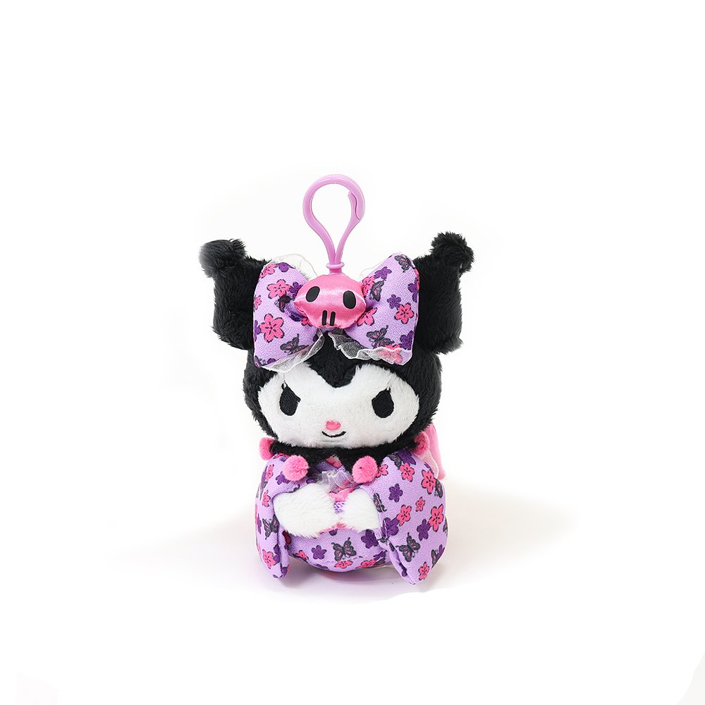 Sanrio Kuromi Kimono Mascot Clip-On Plush