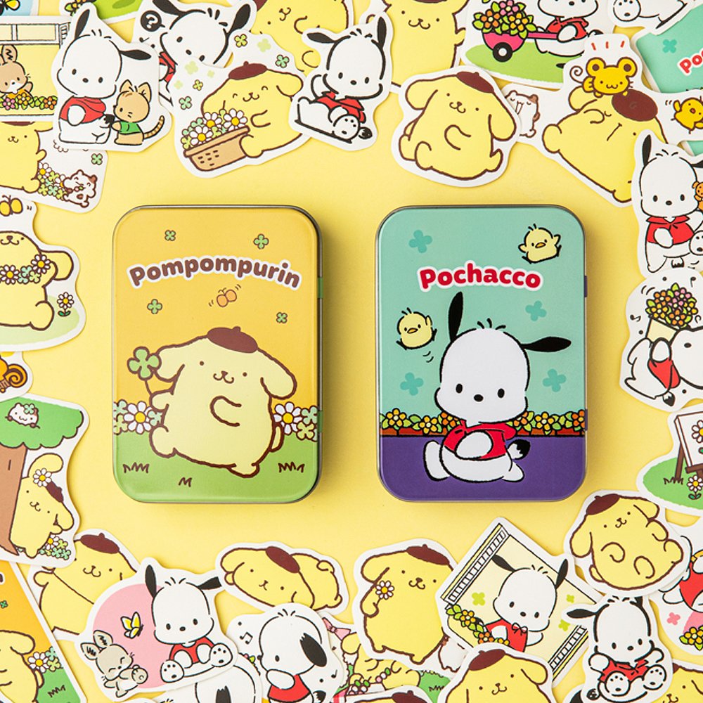 Sanrio Characters Tin Case Sticker Set