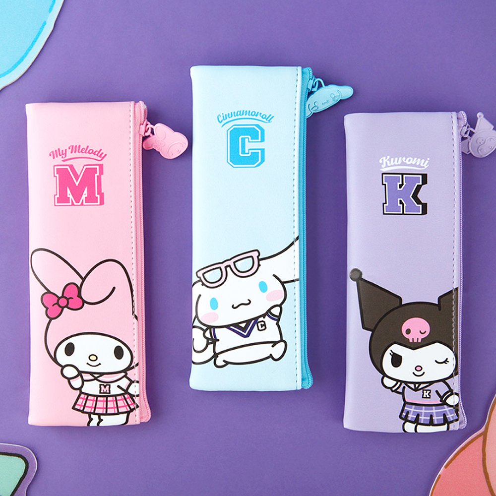 Sanrio Characters Flat Pencil Pouch