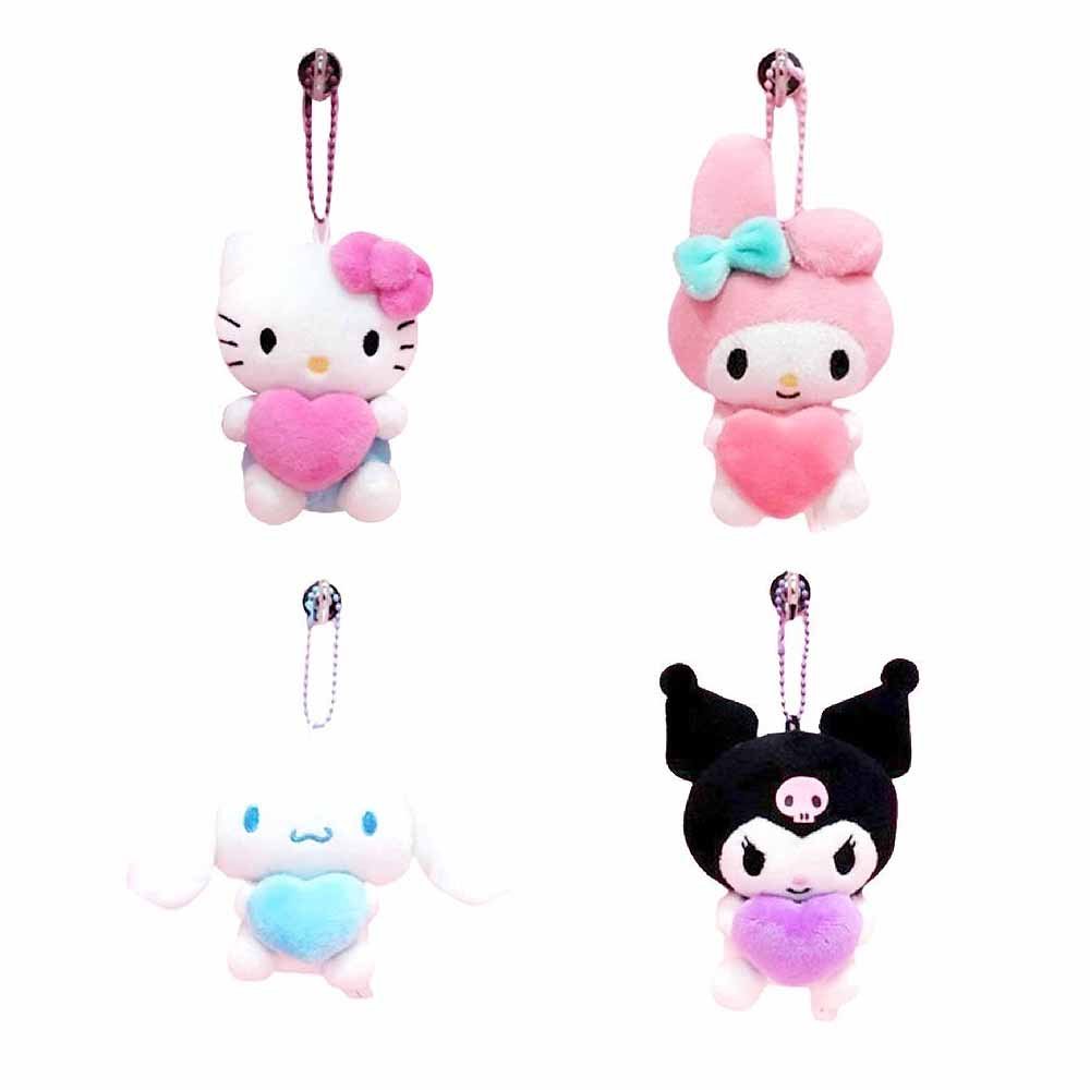 Sanrio Kuromi Heart Mini Plush Keychain