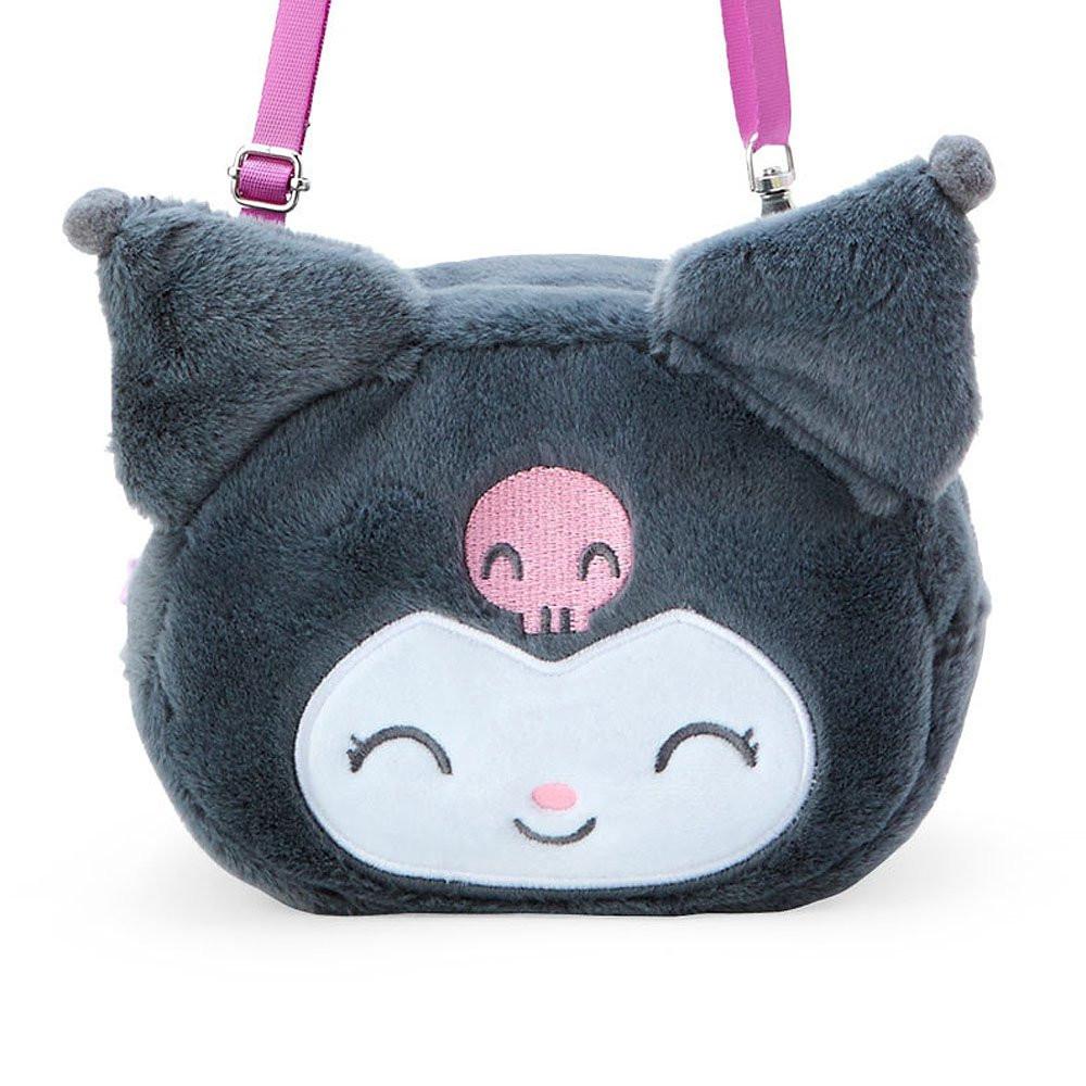 Kuromi Smile Plush Crossbody Bag