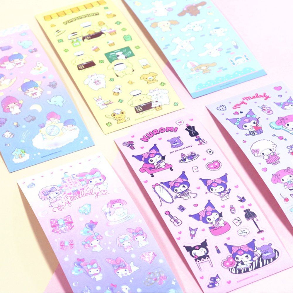 Sanrio Characters Matt Deco Stickers