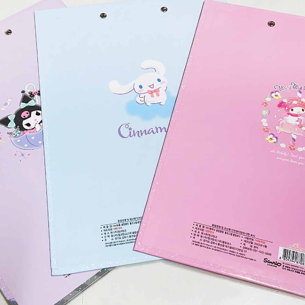 Sanrio Characters Hologram Clip Board