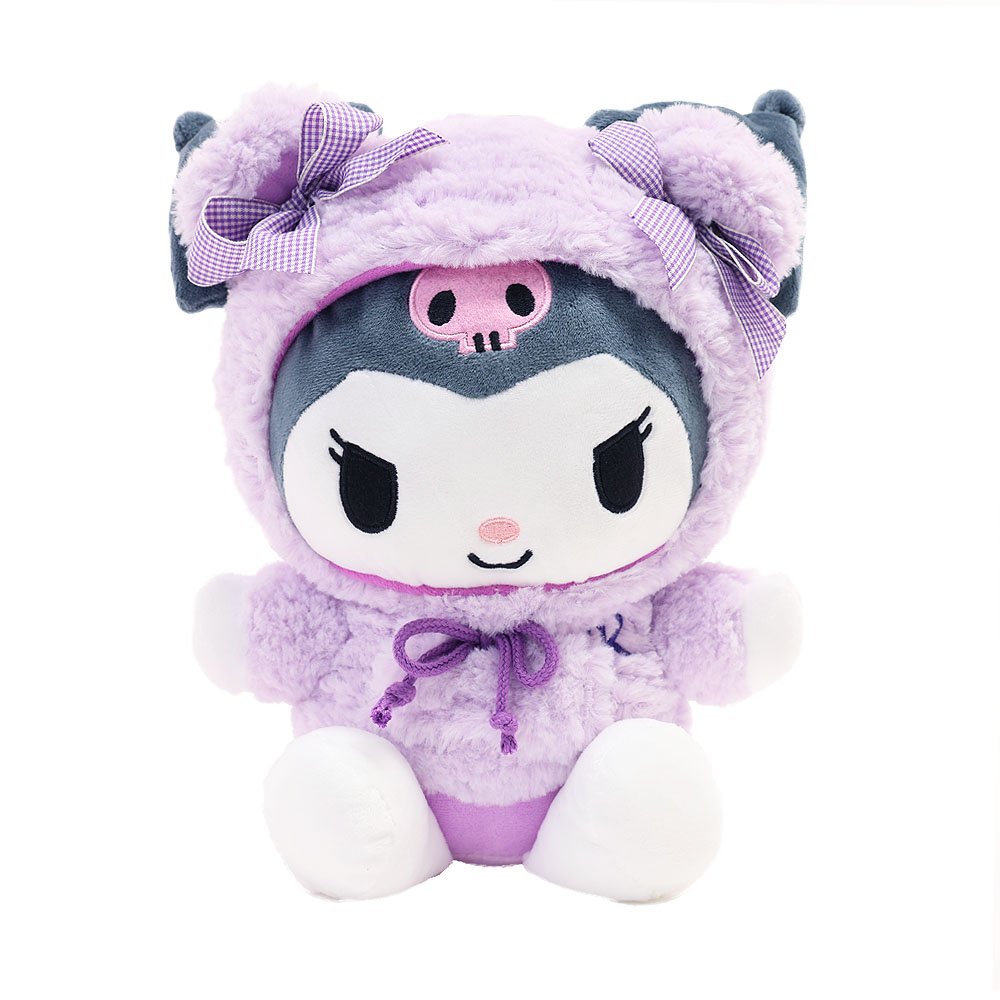 Sanrio Kuromi Fluffy Hoodie 10" Plush