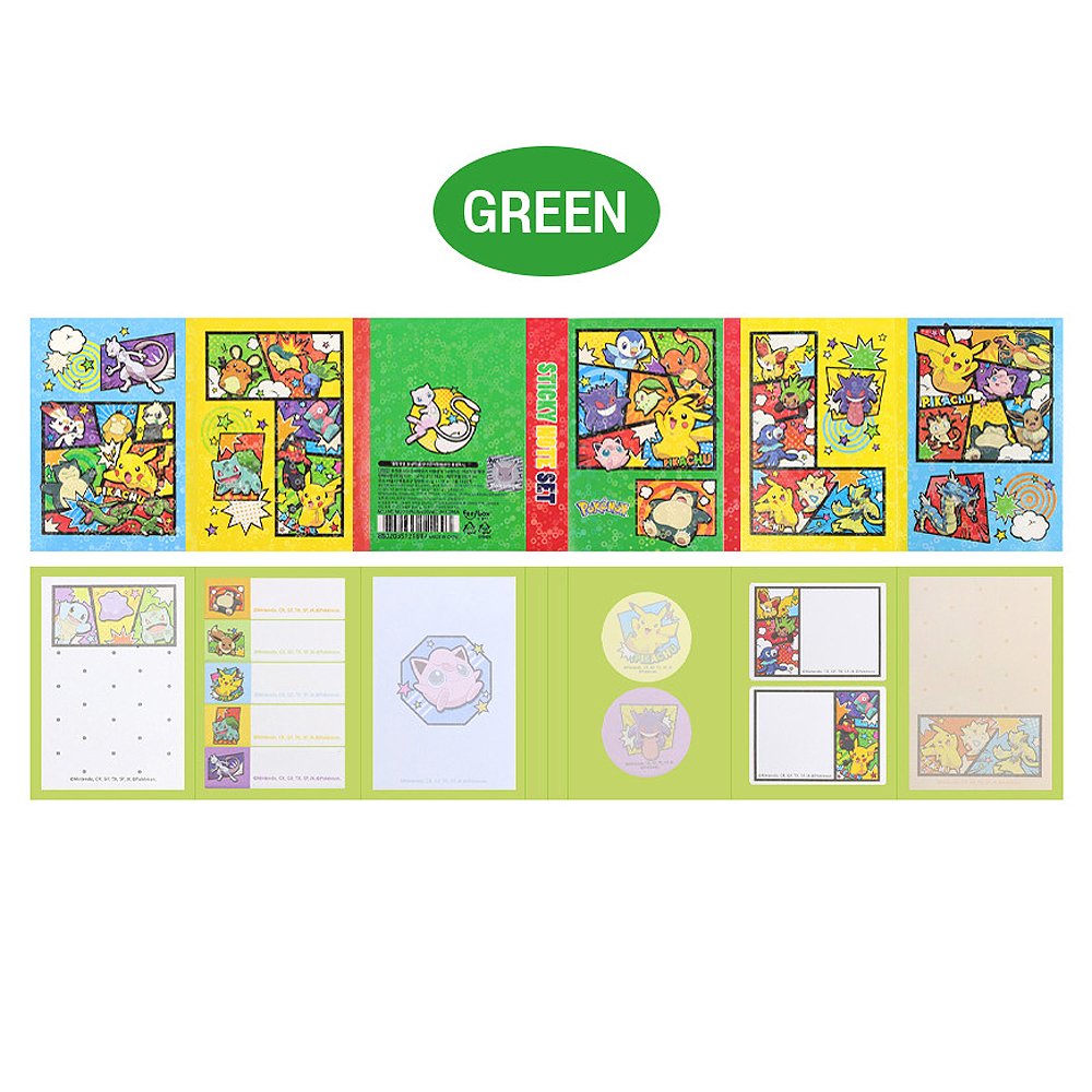 Pokemon 6-Side Assorted Sticky Memo