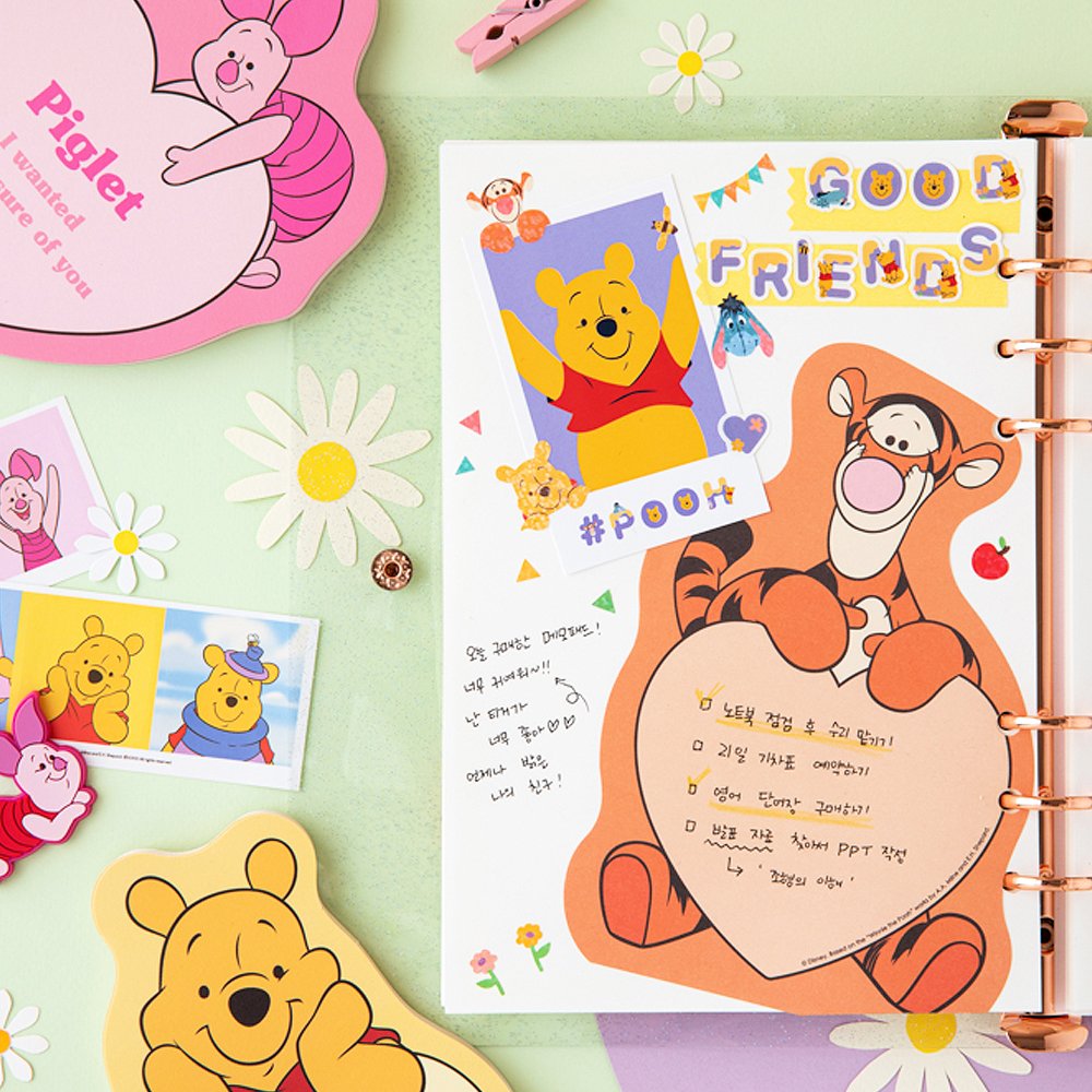 Disney Winnie the Pooh Non-Sticky Memo Pad