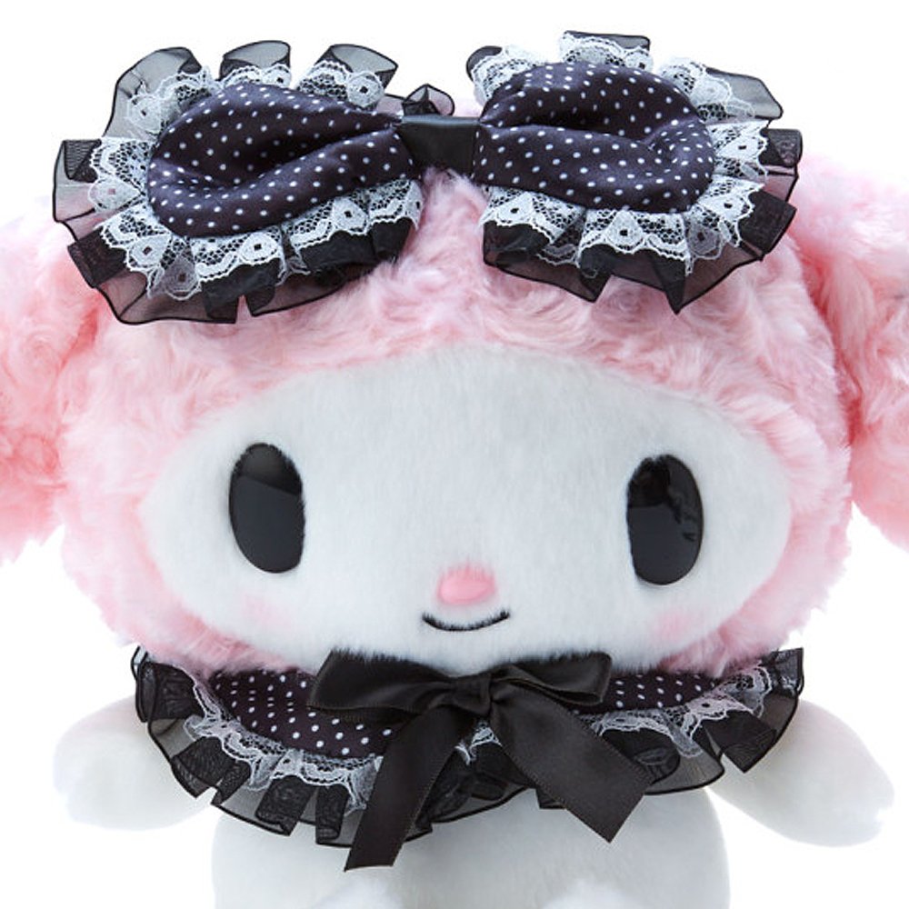 My Melody Girly Black 9" Plush