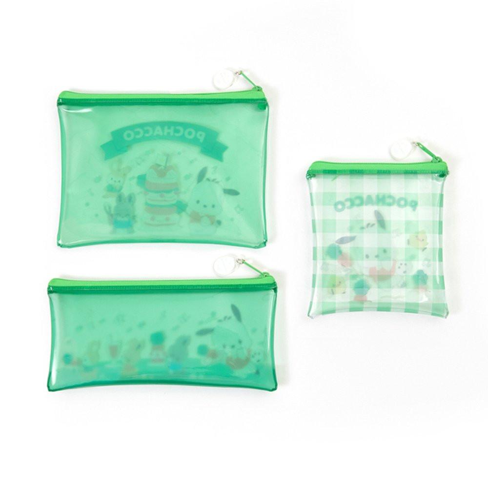 Sanrio Characters Clear Pouch 3pcs Set