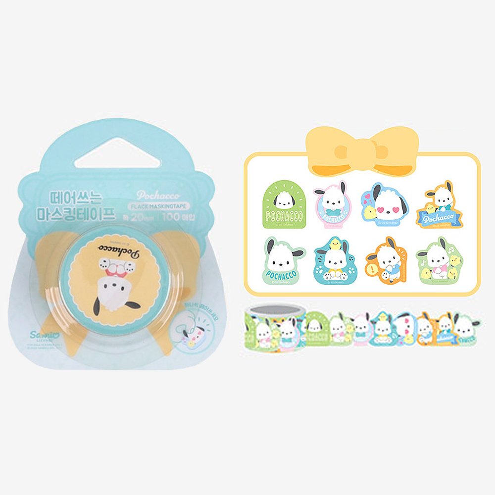 Sanrio Characters Flake Masking Tape