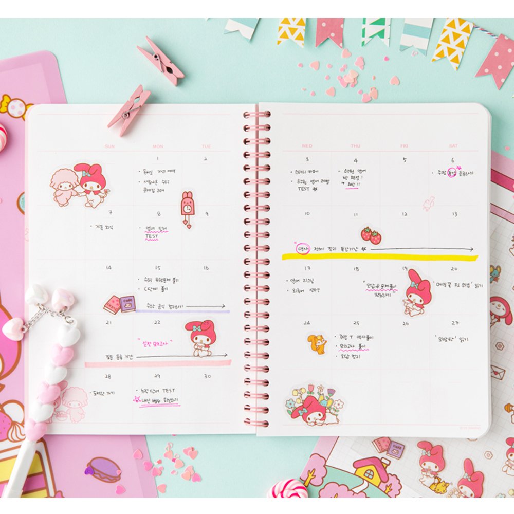 Sanrio Characters 4-Month Study Planner Set