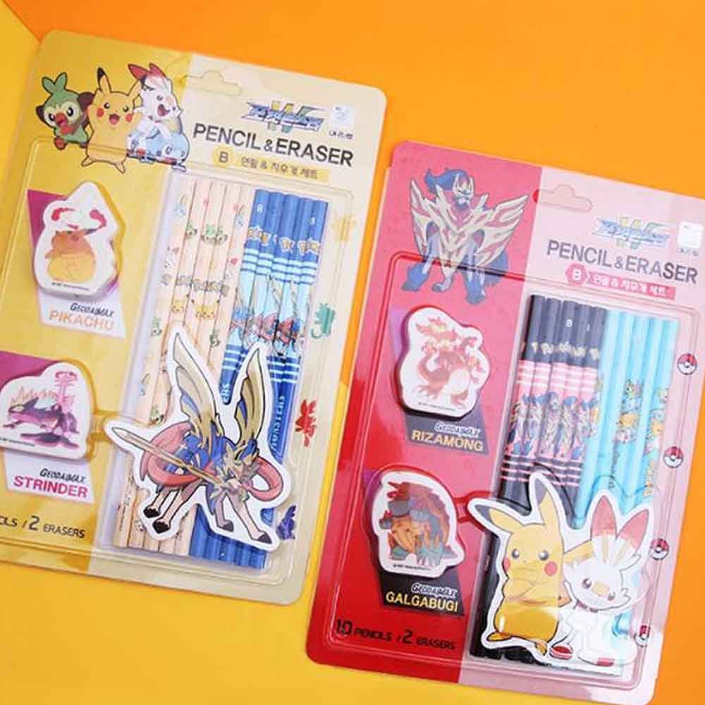 Pokemon Pencil & Eraser Set