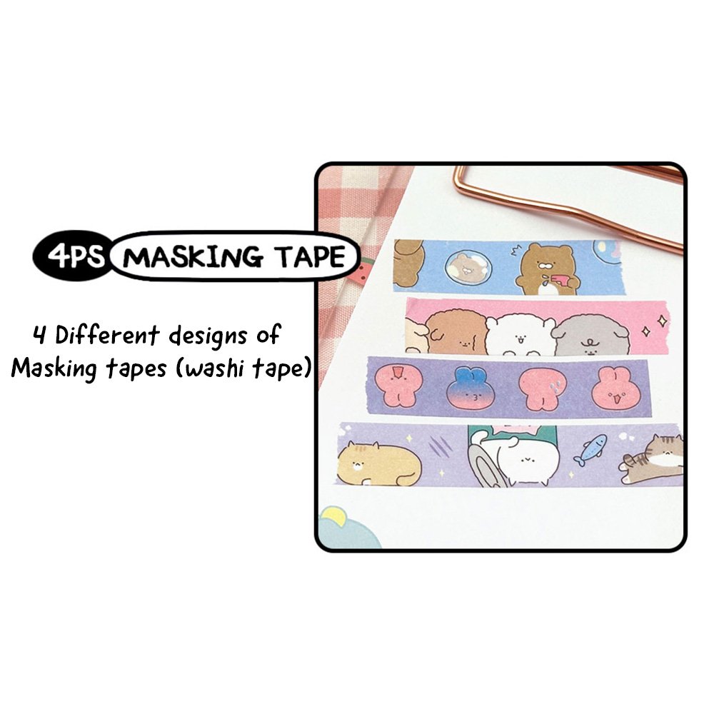Soondeok Washi Tape & Sticker Set